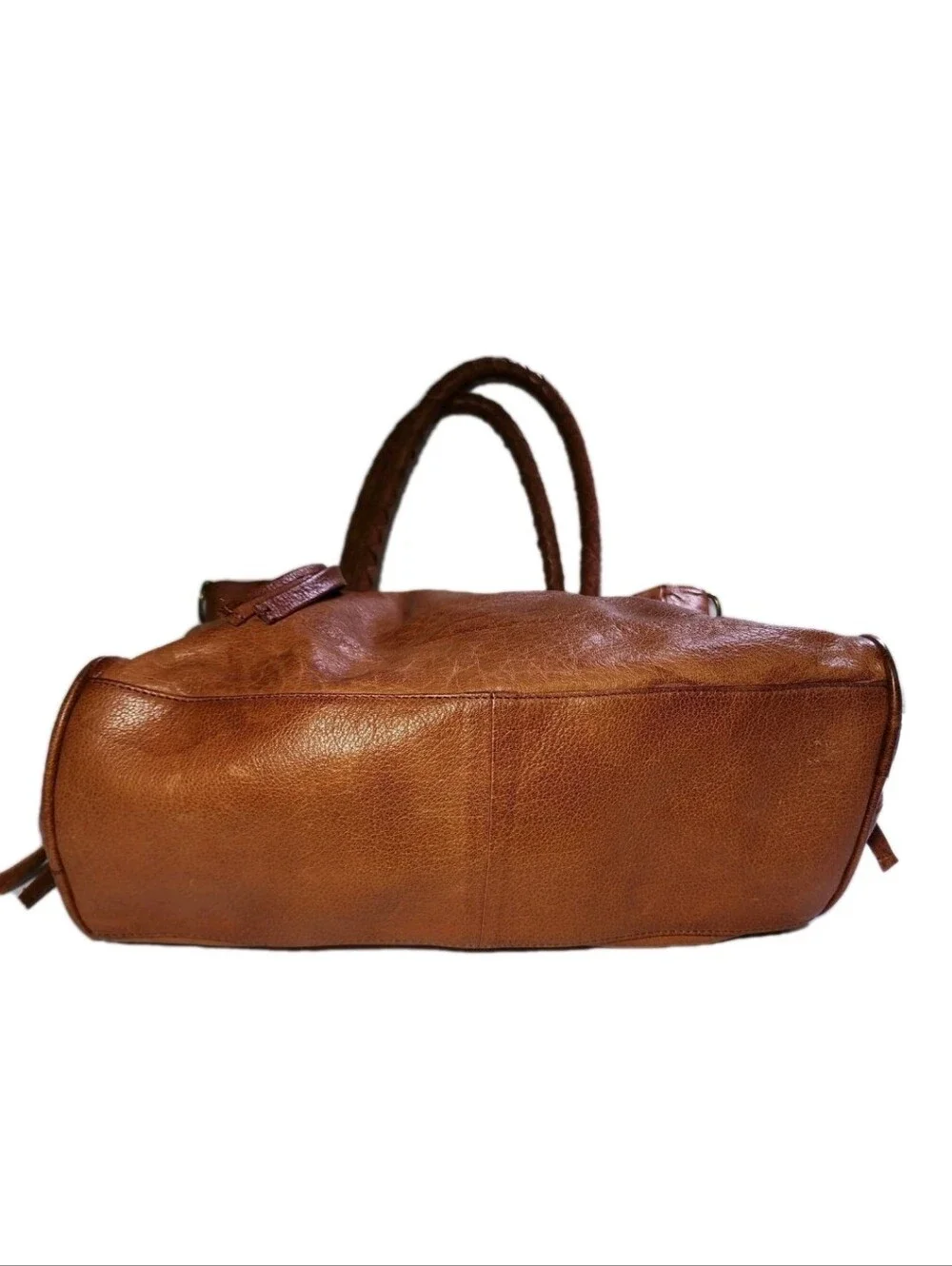 Day & Mood Soft Genuine Leather Purse Bag Satchel Phoebe Tote Top Handles EUC